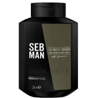 SEBASTIAN Sebman The Multitasker - Шампунь 3 в 1 для волосся, бороди і тіла