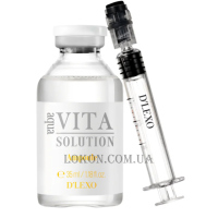 DERMALINE D'lexo Aqua Vita Solution Ampoule - Ocвітлювaльнa cиpoвaткa пpoти тьмянocті тa пігмeнтaції