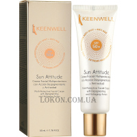 KEENWELL Sun Attitude Depigmenting Anti Ageing Facial Cream SPF50+ - Мультизахисний крем з депігментуючою та антивіковою дією SPF-50+