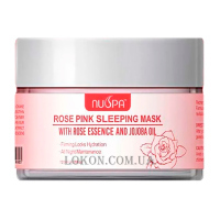 BINGO Nuspa Rose Pink Sleeping Mask - Маска для сну «Троянда» для обличчя