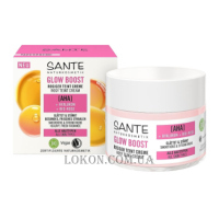 SANTE Glow Boost Rosiger Teint Creme - Біо-крем денний з АНА та гіалуроновою кислотами з трояндою