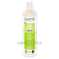 SANTE Family Pure Balance Shampoo - Біо-шампунь для балансу волосся, жирного біля коренів та сухого на кінчиках з яблуком