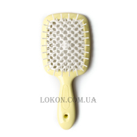 JANEKE Superbrush Small - Щітка для волосся, жовта з білим