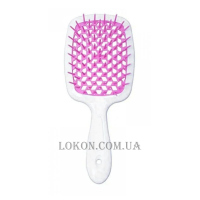 JANEKE Superbrush - Щітка для волосся, біла з рожевим