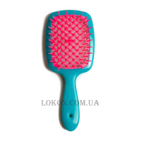 JANEKE Superbrush - Щітка для волосся, бірюзова з рожевим