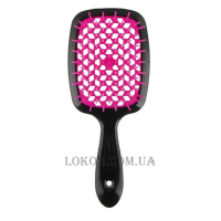 JANEKE Superbrush - Щітка для волосся, чорна з рожевим