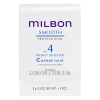 MILBON Smooth No.4 Weekly Booster Coarse Hair - Пролонгуючий бустер для жорсткого та неслухняного волосся