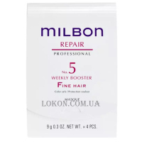 MILBON Repair No.5 Weekly Booster Fine Hair - Відновлюючий пролонгуючий бустер для тонкого волосся