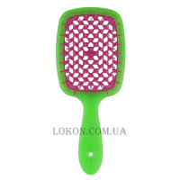 JANEKE Superbrush - Щітка для волосся, зелена з фіолетовим