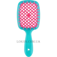 JANEKE Superbrush Small - Щітка для волосся, блакитна з рожевим