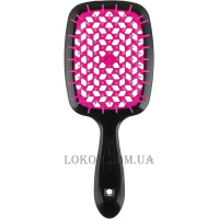JANEKE Superbrush Small - Щітка для волосся, чорна з рожевим