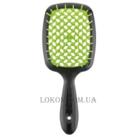 JANEKE Superbrush Small - Щітка для волосся, чорна з салатовим