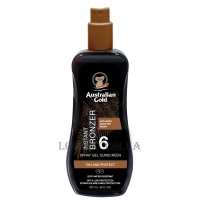 AUSTRALIAN GOLD Instant Bronzer Spray Gel Sunscreen SPF6 - Сонцезахисний спрей-гель з бронзатором SPF-6