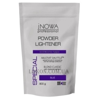 JNOWA Powder Lightener Blond Classic - Освітлююча пудра синя з антижовтим ефектом