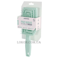 ANDREIA Pro Wave Detangler Brush Pocket Green - Масажна міні-щітка для волосся зелена 16 см