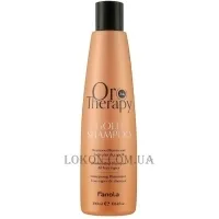 FANOLA Oro Therapy Shampoo - Зволожуючий шампунь з олією аргани, олією солодкого мигдалю та активними мікрочастинками золота