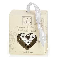 COLLINES de PROVENCE Heart Pomander Silk Fea - Ароматизатор у формі маленького серця, аромат "Шовкове перо"