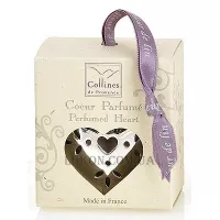 COLLINES de PROVENCE Heart Pomander Linen Flower - Ароматизатор у формі маленького серця, аромат "Льняна квітка"