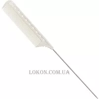 Y.S.PARK YS-122 Tail Combs White - Гребінець з металевим довгим хвостиком