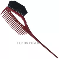 Y.S.PARK YS-640 Tint Comb Brush Red - Щітка-гребінець для фарбування, червона