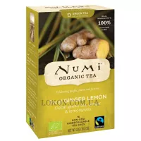 NUMI Organic Tea Decaffeinated Ginger Lemon - Зелений чай "Лімонний імбир" без кофеїну, пакетований