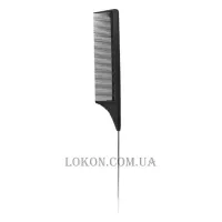 PERFECT BEAUTY Pin Tail Comb № 002 - Карбоновий гребінець з металевою ручкою