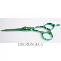 SUNTACHI 09 Pattern Green 5.0" - Перукарські ножиці