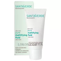 SANTA VERDE Aloe Vera Pure Mattifying Fluid Fragrance Free - Матуючий флюїд з Алоє Вера без запаху