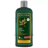 LOGONA Bio Argan Oil Shine Shampoo - Біо-шампунь з аргановим маслом для пошкодженого волосся "Блиск і відновлення"