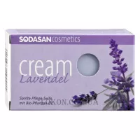 SODASAN Cream Lavender Soap - Органічне мило-крем для обличчя з оліями ши та лаванди