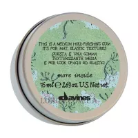 DAVINES Більше Inside Medium Hold Finishing Gum - Еластик-гель середньої фіксації для матового ефекту