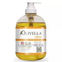 OLIVELLA Face & Body Liquid Soap Apricot - Рідке мило для обличчя та тіла на основі оливкової олії "Абрикос"