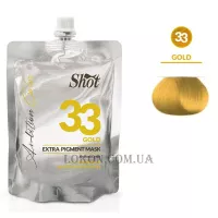 SHOT Ambition Color Pigment Mask 33 Gold - Маска з пігментом прямої дії "Золота"