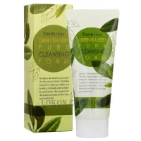 FARMSTAY Green Tea Seed Pure Cleansing Foam - Пінка для вмивання з екстрактом насіння зеленого чаю