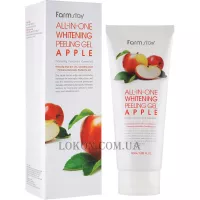 FARMSTAY All-In-One Whitening Apple Peeling Gel - Пілінг-скатка з яблуком