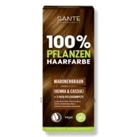 SANTE Herbal Hair Color Powder Maroon Brown - Рослинна фарба-порошок для волосся 
