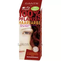 SANTE Herbal Hair Color Powder Mahogany Red - Рослинна фарба-порошок для волосся "Червоне дерево"