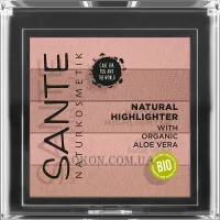 SANTE Natural Highlighter - Хайлайтер з органічним Алоє Вера