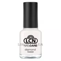 LCN Diamond Base White - Зміцнюючий лак для нігтів з діамантовою крихтою