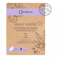 QIRINESS Wrap Hydra-Repair Soft & Smooth Hand Mask - Розгладжуюча та пом'якшуюча маска для рук