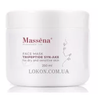 MASSENA Face Mask Tripeptide Syn-Ake - Маска для сухої й чутливої шкіри обличчя