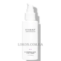 VIVANT 3% Mandelic Acid 3-in-1 Toner - Тонік з 3% мигдалевою кислотою