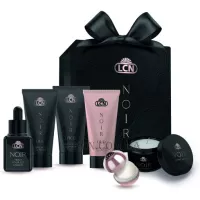 LCN Deluxe Set Noir - Набір (олія для нігтів, крем для рук, крем для ніг, бальзам для губ та свічка)