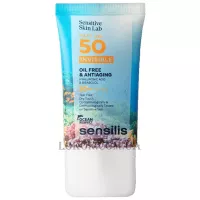 SENSILIS Matt Gel SPF50+ Invisible Oil Free & Antiaging - Фотозахисний матуючий гель SPF50+