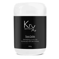 KRX AESTHETICS Face Gelee Detoxifying Charcoal - Маска-желе для детоксу з бамбуковим вугіллям