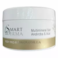 SMART4DERMA Body Pro-Fit Multimineral Salt Andiroba&Acai - Мультимінеральна сіль для рук і тіла з олією андироби та асаї