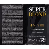 BLACK Super Blond Blue Decoloring Powder - Синя освітлююча пудра (саше)