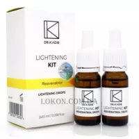 DR.KADIR Lightening Kit Resveratrol Drops - Відновлюючі краплі з ресвератролом