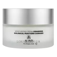 AG SKIN Regular Moisturising Cream - Зволожуючий крем з церамідами та біологічними фракціями канабісу