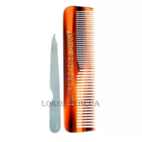 OXFORD BIOLABS Hand Made Comb - Пластмасовий гребінець ручної роботи в наборі з пилкою для нігтів